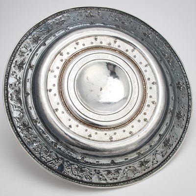 Lot A MASSIVE RENAISSANCE REVIVAL SILVER CHARGER