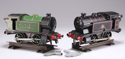 Lot 66 - TWO HORNBY O-GAUGE TINPLATE MECCANO CLOCKWORK TANK LOCOMOTIVES