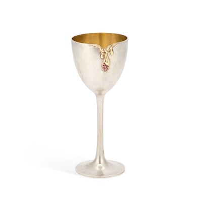 Lot 235 - SIR ELTON JOHN, AN ELIZABETH II SILVER GOBLET