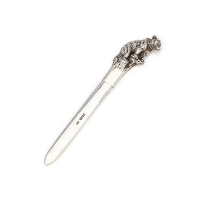 Lot 238 - AN ELIZABETH II SILVER LETTER OPENER OR PAPER KNIFE
