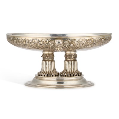 Lot 161 - JOSEF CARL KLINKOSCH (1822-1888), A VIENNESE SILVER CENTREPIECE