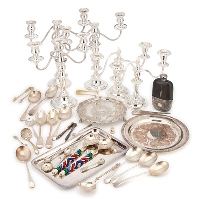 Lot 173 - A LARGE COLLECTION OF SILVER-PLATE