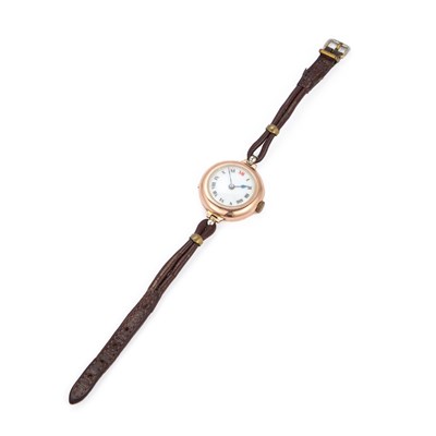 Lot 519 - A LADY'S 9CT ROLEX STRAP WATCH