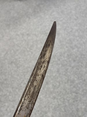 Lot 3 - A SILVER-MOUNTED OTTOMAN YATAGAN