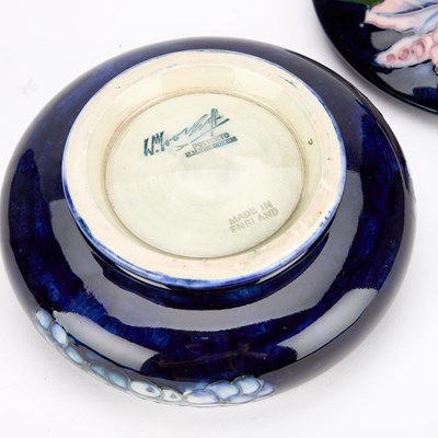 Lot 71 - A MOORCROFT POTTERY POWDER BOWL AND COVER