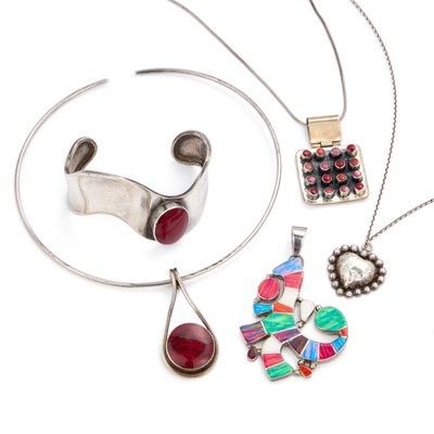 Lot 260 - A GROUP OF MEXICAN JEWELLERY