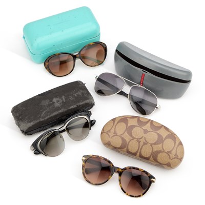 Lot 425 - FOUR PAIRS OF CASED DESIGNER SUNGLASSES
