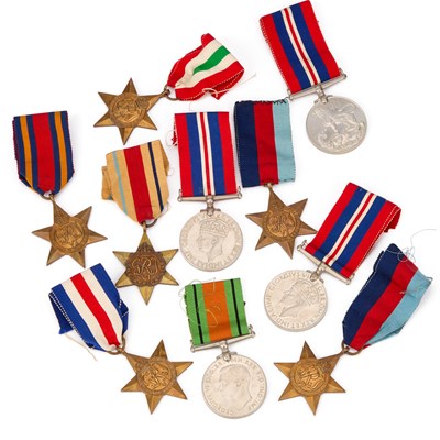 Lot 63 - A GROUP OF SECOND WORLD WAR MEDALS