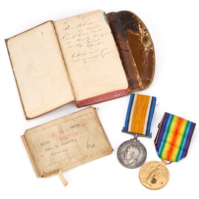 Lot 55 - A FIRST WORLD WAR MEDAL PAIR
