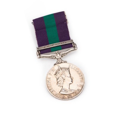 Lot 56 - AN ELIZABETH II GENERAL SERVICE MEDAL (G.S.M.) WITH MALAYA CLASP