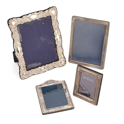 Lot 214 - A GROUP OF FOUR SILVER-MOUNTED PHOTOGRAPH FRAMES