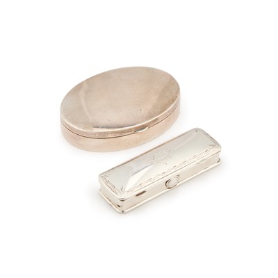 Lot 241 - TWO CONTINENTAL SILVER BOXES