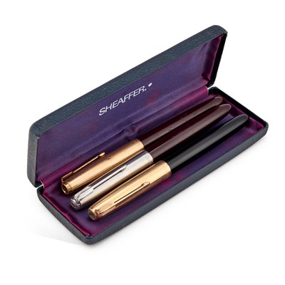 Lot 398 - THREE PARKER 51 FOUNTAIN PENS