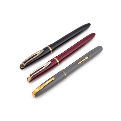 Lot 403 - THREE WATERMAN FOUNTAIN PENS