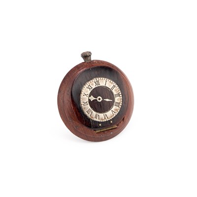 Lot 612 - A REGENCY ROSEWOOD 'WATCH' SNUFF BOX