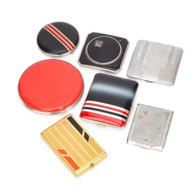 Lot 431 - A GROUP OF ART DECO COMPACTS
