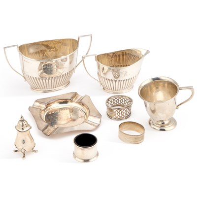 Lot 343 - A GROUP OF SILVER