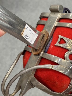 Lot 1 - A SERGEANT'S SCOTTISH BASKET HILT SWORD
