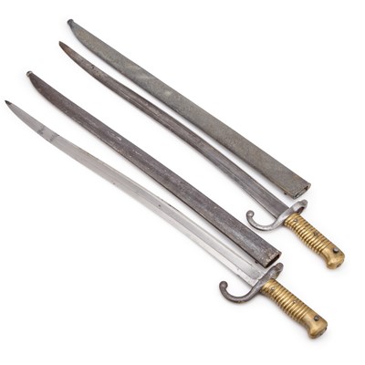 Lot 15 - TWO FRENCH CHASSEPOT BAYONETS