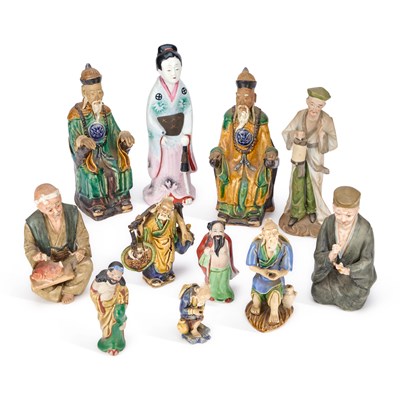 Lot 127 - A GROUP OF CHINESE AND OTHER CERAMIC FIGURES