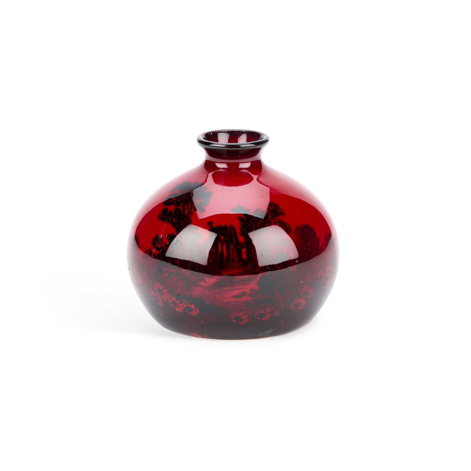 Lot 86 - A ROYAL DOULTON FLAMBE VASE