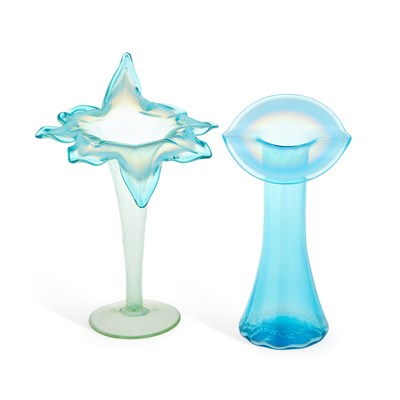 Lot 76 - TWO JACK-IN-THE PULPIT VASES
