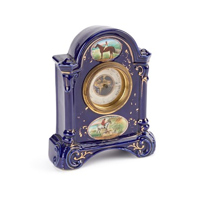 Lot 95 - A LATE 19TH CENTURY DESK BAROMETER