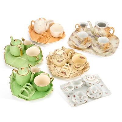 Lot 80 - FOUR 20TH CENTURY BACHELOR TEA SERVICES