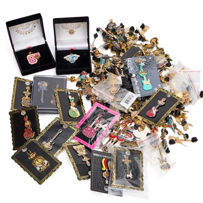 Lot 463 - A COLLECTION OF HARD ROCK ENAMEL PIN BADGES