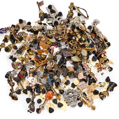 Lot 457 - A COLLECTION OF HARD ROCK ENAMEL PIN BADGES