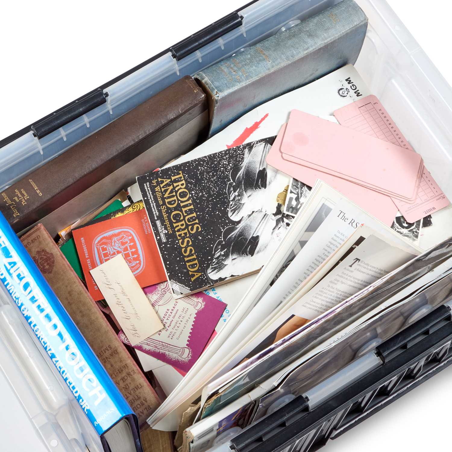 Lot 1 - A LARGE COLLECTION OF THEATRE PROGRAMS, BOOKS AND EPHEMERA