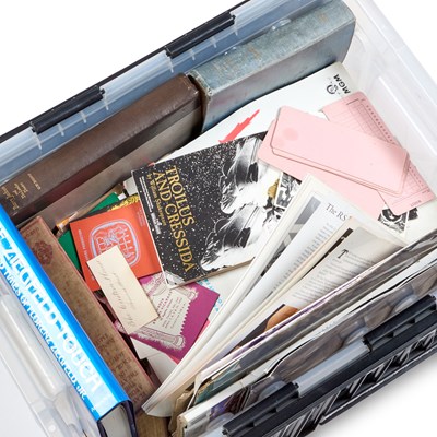 Lot 1 - A LARGE COLLECTION OF THEATRE PROGRAMS, BOOKS AND EPHEMERA