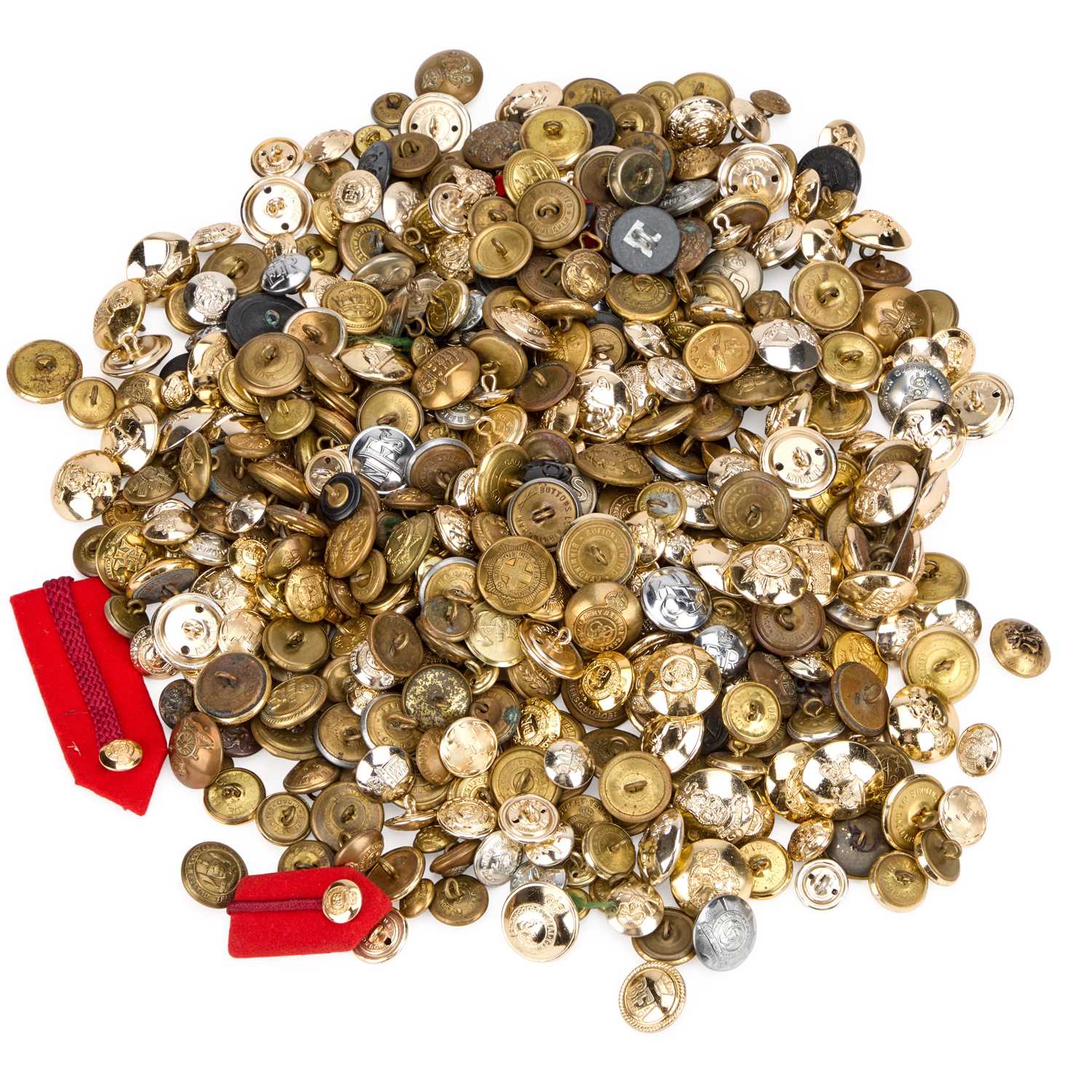 Lot 10 - A LARGE COLLECTION OF UNIFORM BUTTONS