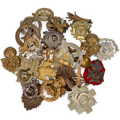 Lot 23 - A GROUP OF MILITARY CAP BADGES