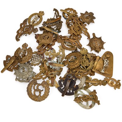 Lot 37 - A GROUP OF MILITARY CAP BADGES