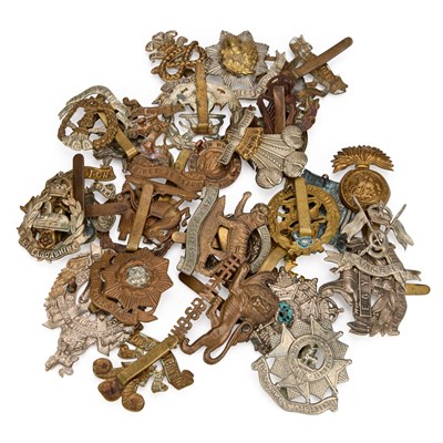 Lot 13 - A GROUP OF MILITARY CAP BADGES