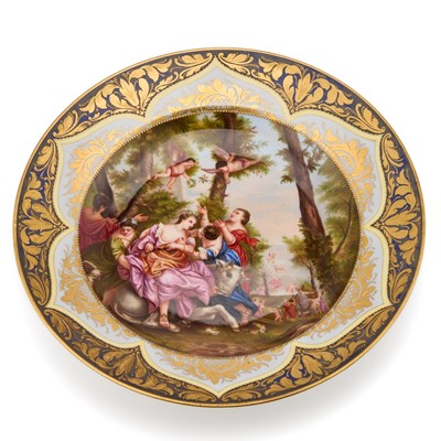 Lot 67 - A VIENNA PORCELAIN PLATE