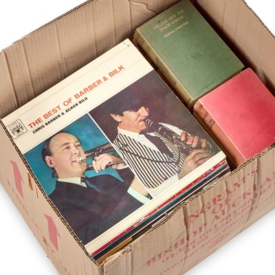 Lot 471 - A BOX OF LPs AND BOOKS