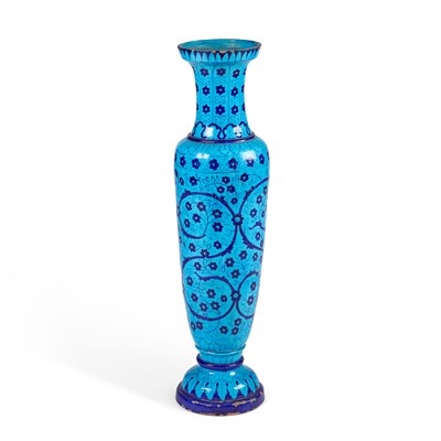 Lot 40 - A MONUMENTAL MULTAN EARTHENWARE VASE