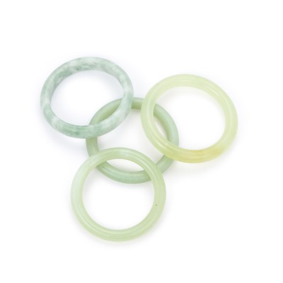 Lot 435 - FOUR BOWENITE BANGLES