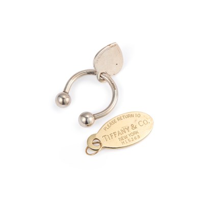 Lot 385 - TIFFANY & CO, TWO SILVER KEYRINGS