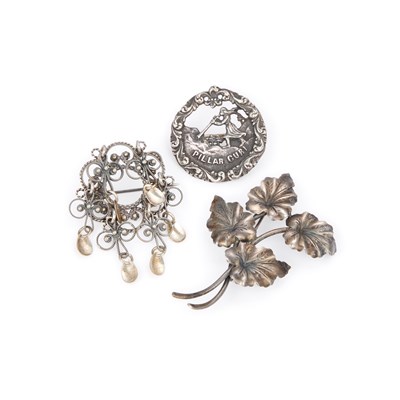 Lot 439 - THREE SCANDINAVIAN BROOCHES