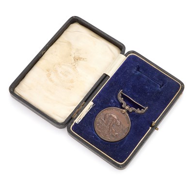Lot 4 - A CASED BRONZE LIVERPOOL SHIPWRECK AND HUMANE SOCIETY MEDAL