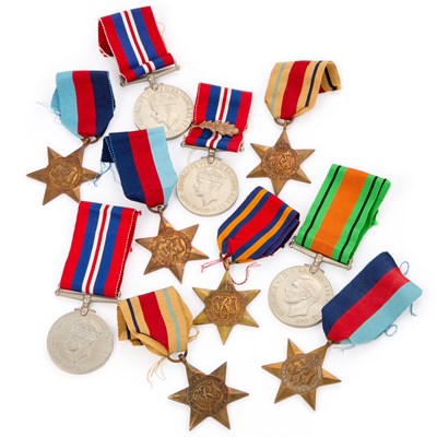 Lot 36 - A GROUP OF SECOND WORLD WAR MEDALS