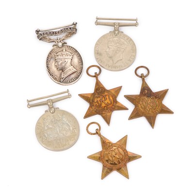 Lot 10 - A SECOND WORLD WAR TERRITORIAL MEDAL GROUP