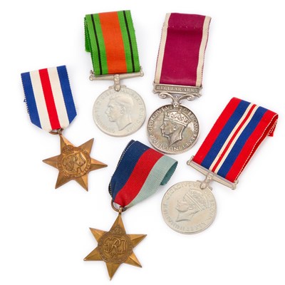 Lot 25 - A SECOND WORLD WAR AND GEORGE VI LONG SERVICE AND GOOD CONDUCT (L.S.G.C.) MEDAL GROUP