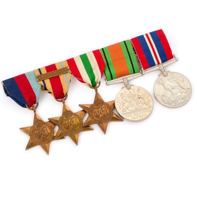 Lot 30 - A SECOND WORLD WAR MOUNTED MEDAL GROUP