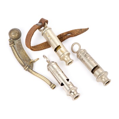 Lot 16 - A GROUP OF WHISTLES