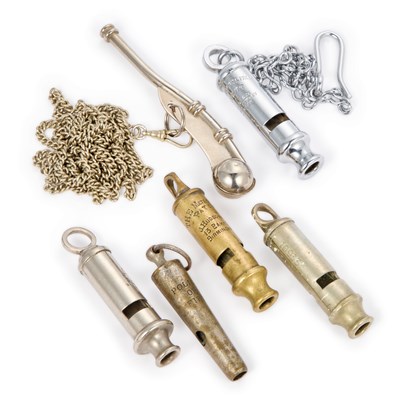 Lot 40 - A GROUP OF WHISTLES