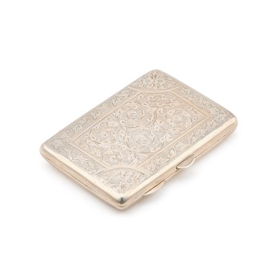 Lot 109 - A SILVER NOTEBOOK CASE